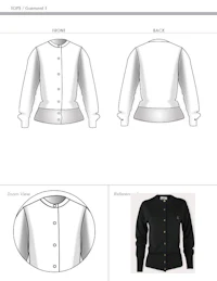 a pattern for a women's cardigan
