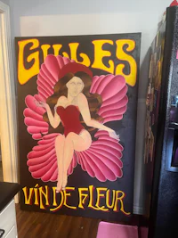 a sign that says gulles wine de fleur